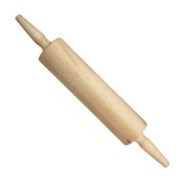 Kisag Rolling pin wood Ø65 mm with metal shaft