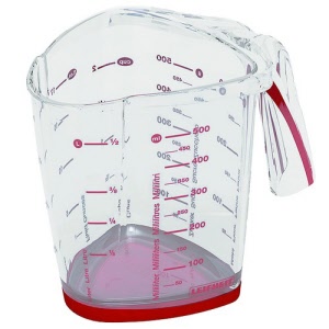 Measuring cup transparent / red 0.5Liter 0Zyliss E970040