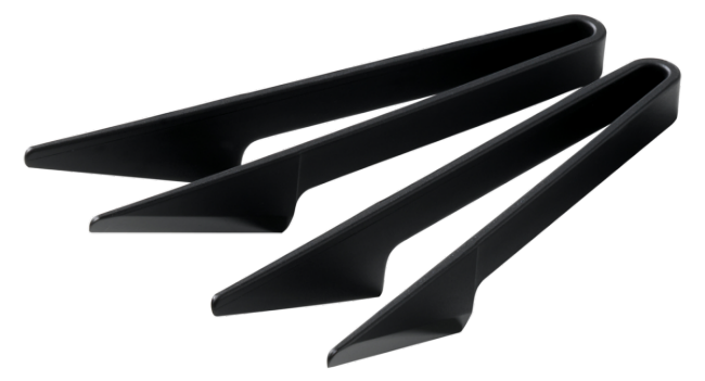 Stöckli raclette & grill tongs Swiss Twist black 2 pieces