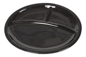 Kaltenbach gourmet plate oval black 26 x23 cm