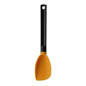 Silicone spoon yellow plastic handle 30cm
