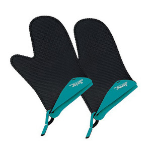 Spring gloves short turquoise 2 pieces